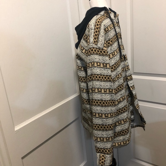 Amazing stylish Grit Iron winter button up hippie hoodie shirt size 2xl - Picture 3 of 6